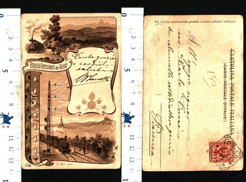 Cartolina militare brigata - cartolina,