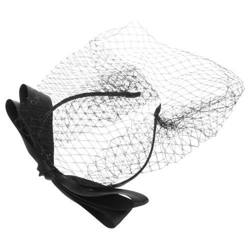 Veletta nera cerchietto - , con