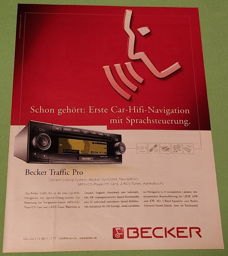 Becker car stereo traffic - 16.,