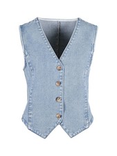 vale denim Gilet donna in