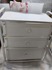 2 Cassettiere leggere bianche IKEA 3 con cassetti camera da letto 55x62 cm