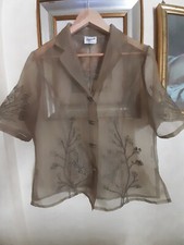 Giacca Donna Elegante Trasparente In 100 % Lino BAGATELLE ( Spalle Cm. 44 )