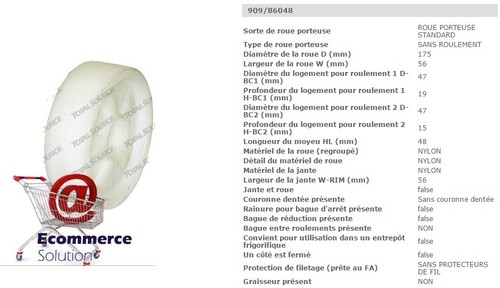 Ruota direttore nylon - ruota,