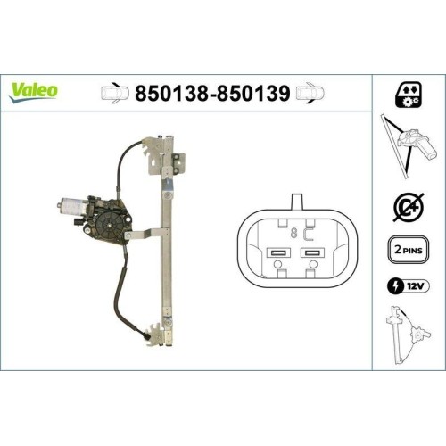 Alzavetro valeo 850138 per - 850138,