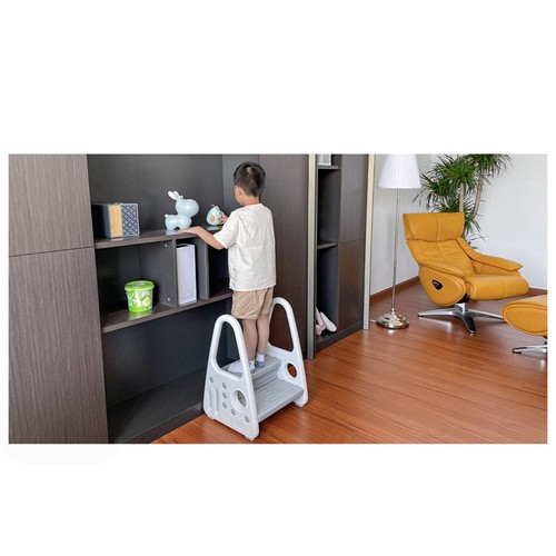 Sgabello con gradino doppio - con,