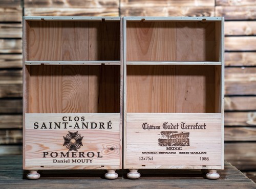 Coppia comodini porta vino - coppia,