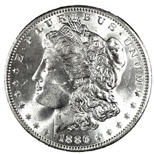 1886 Morgan Dollar VAM 1C 3+2