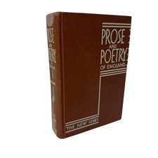 Prose And Poetry Of England Including History Of English Literature 1935 McGraw