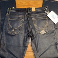 Jeans storico Roy Rogers Katrina taglia 31 gamba dritta nuovo con etichetta Made in Italy scuro
