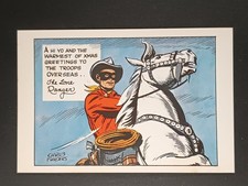 cartolina non viaggiata XMAS GREETINGS The Lone Ranger 05