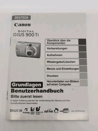 Canon digital ixus 900 - canon, ti