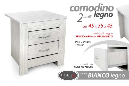 Comodino moderno cassettiera - moderno,