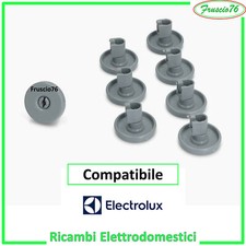KIT da 8 Ruote Rotelle per Cesto Cestello Lavastoviglie Inferiore Electrolux Rex