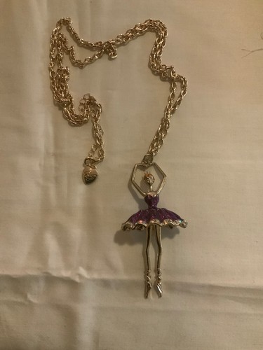 Collana ballerina viola enorme