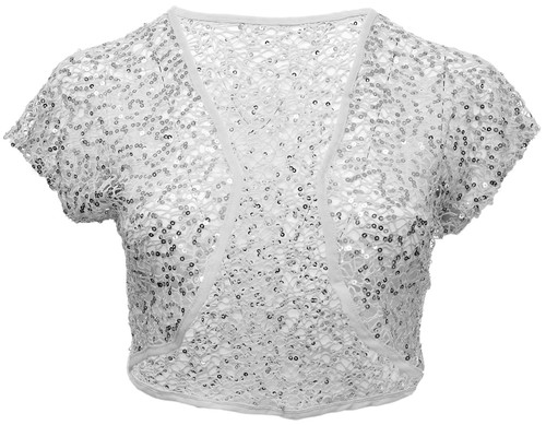 Bolero donna nuovo bianco