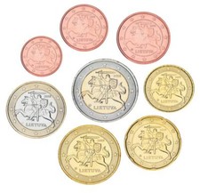 Lituania set di 8 monete euro