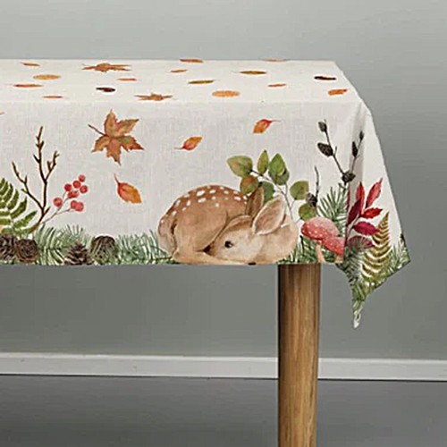Rectangular cotton tablecloth