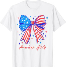 Coquette Bow USA Patriotic