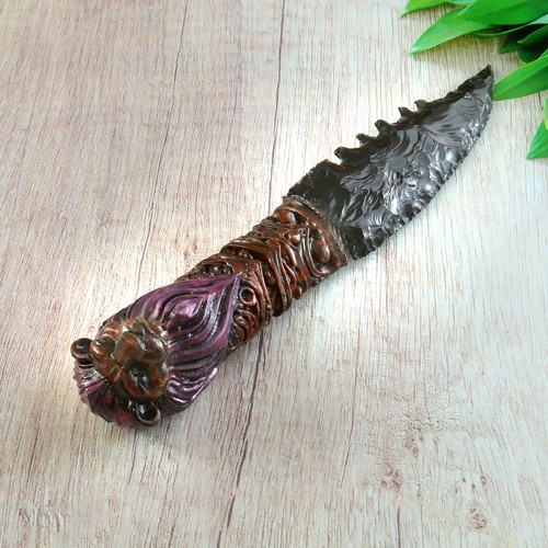Athame ossidiana nera - athame,