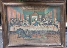 Oggetti Antichi E Vintage quadro raffigurante ultima cena 111 x 143 cm