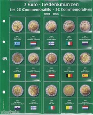 SAFE FOGLIO DI AGGIORNAMENTO PER MONETE 2 EURO COMMEMORATIVI