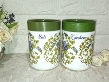 ARCOPAL CERVE PARMA VINTAGE ANNI 80  CONTENITORI SALE ZUCCHERO H14CM 