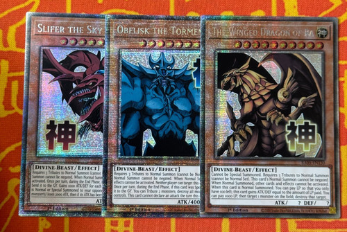 Yugioh egyptian god set - god,