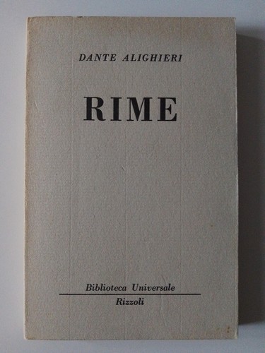 Dante alighieri rime - dante,