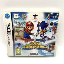 Mario e Sonic Giochi Olimpici Invernali nintendo Ds Originale Completo Manuale