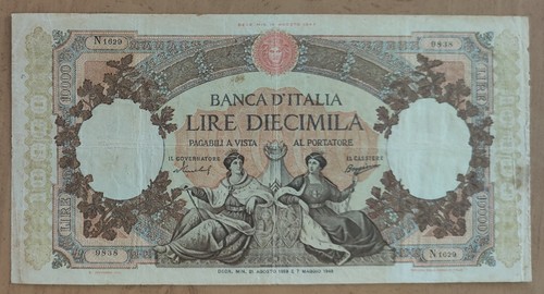Banconota lire 000 - 💶banconota, 10.000