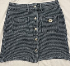 CHANEL Minigonna Denim Blu