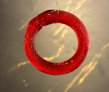 ANELLO PENDENTE IN VETRO DI