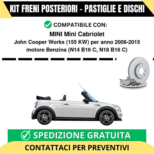 Kit freni posteriori - kit,