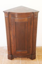 antica angoliera cantonale veneta bombata inizio XIX secolo legno noce massello