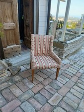 Poltrona Primi 900, Antica Poltrona, Tessuto Shabby Chic, Restaurata