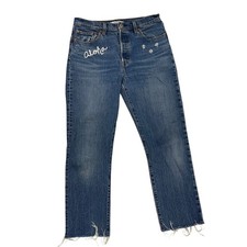 Jeans Levis 501 upcycled Aloha