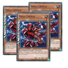 3x NINJA CREMISI • (Crimson Ninja) • Comune • IOC IT006 • Unl 2023 • Yugioh!