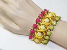 Bold Rosa Verde Giallo Strass