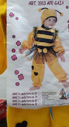 Costume carnevale bambina ape - costume,