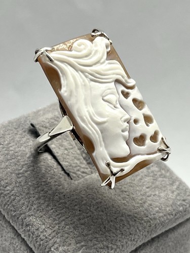 Anello argento con cammeo - anello,