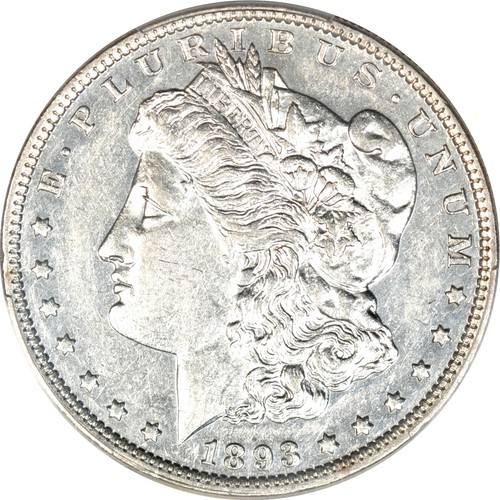 1893 dollaro morgan pcgs - morgan,