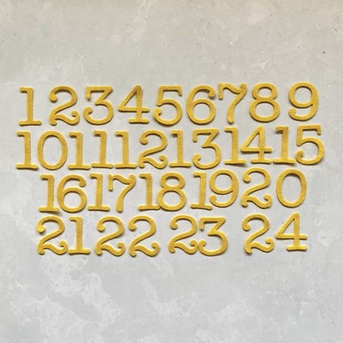 Numeri dell avvento - numeri, feltro