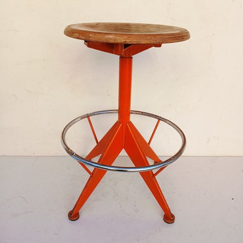 Sgabello industriale vintage - sgabello,