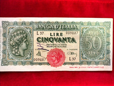 Banca d’Italia Banconota