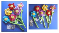 Fiori peluche smile margherita fiore di velluto cm 31, scegli colori mazzo