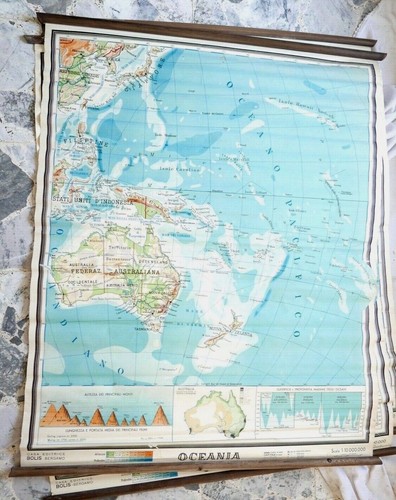 Vecchia mappa muro - mappa,