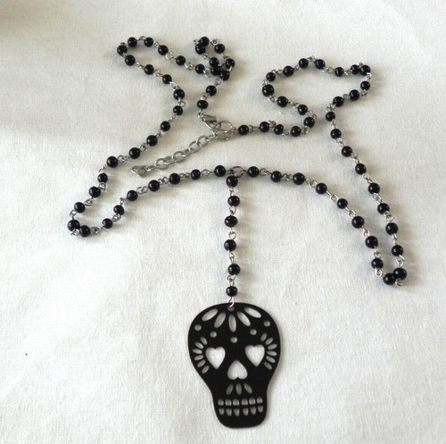 Collana teschio zucchero - collana,