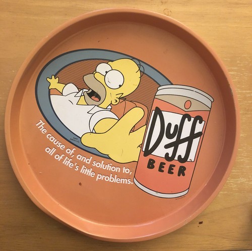 Duff beer tray - the, simpsons