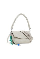 Desigual Accessori Donna Borse Borsa Beige Unica Half Logo Trokel, 1 Manico A Sp