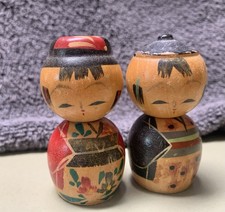 2 Vintage Japanese Kokeshi